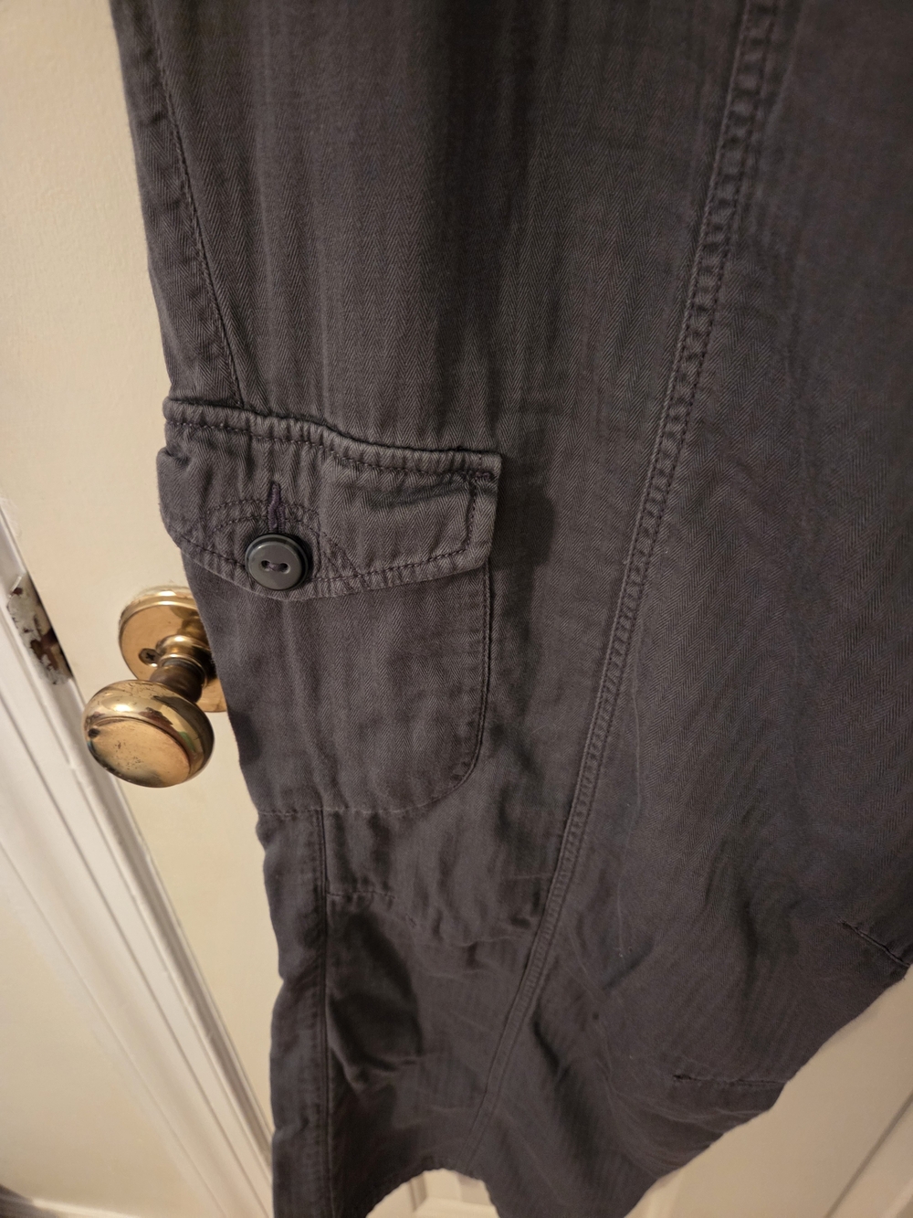 Lane Bryant Wide Leg Cargo Pants in Charcoal - Picture 3 of 7